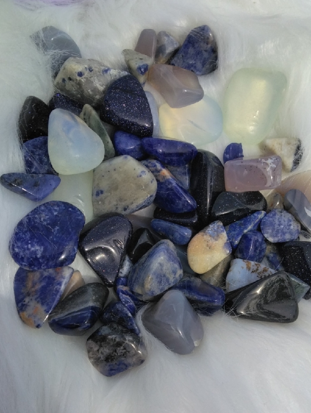 60 Blue Throat Chakra Healing Stones -attract/Improve Communication